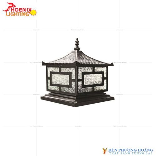 Đèn trụ cổng Phượng Hoàng Nhôm Đúc 6049