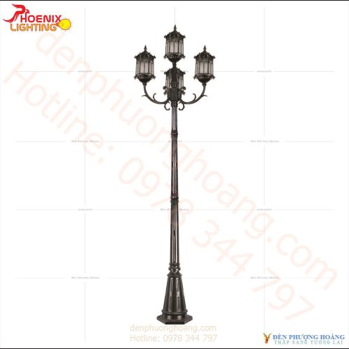 Đèn trụ: Mẫu đèn trụ công viên Phượng Hoàng 05