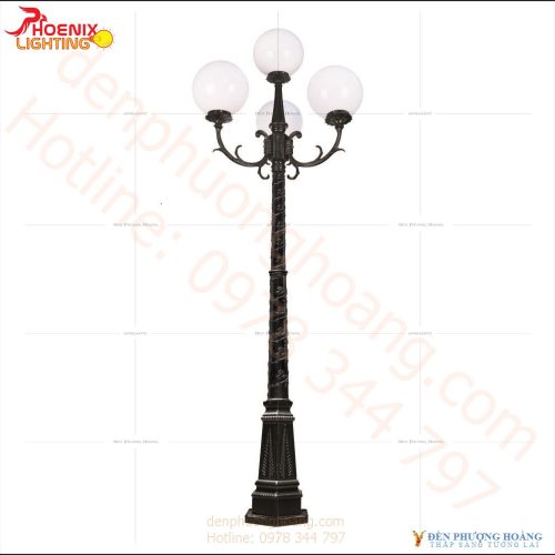 Đèn trụ: Mẫu đèn trụ sân vườn trang trí