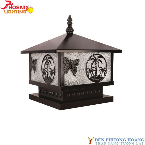 Đèn trụ cổng cây dừa