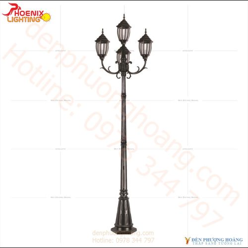 Đèn trụ sân vườn Phượng Hoàng 07