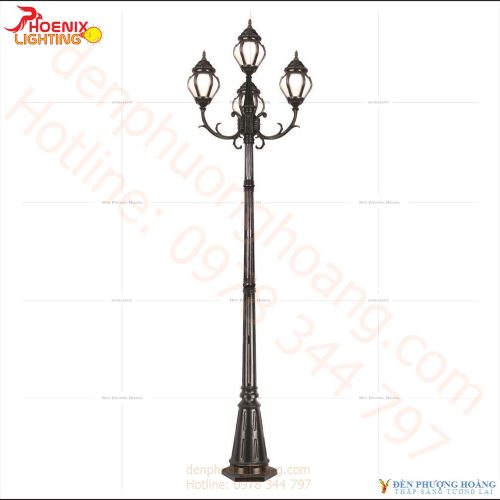 Đèn trụ sân vườn phong cách Châu Âu
