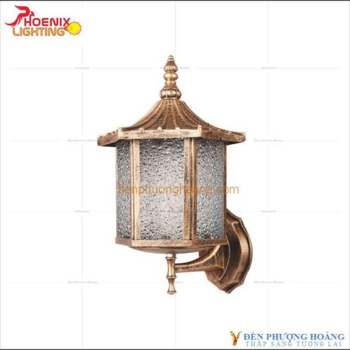 Đèn vách mái chùa hình lục giác