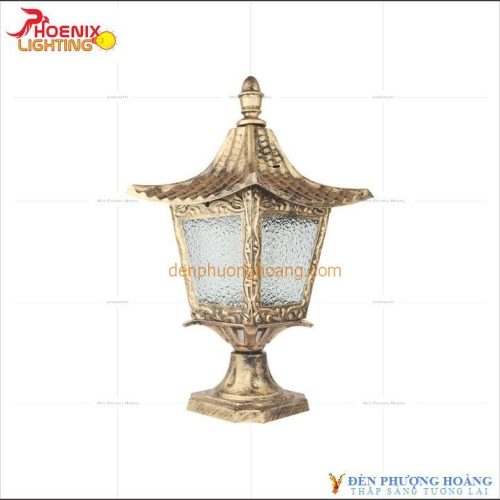 Đèn vách trụ mái cong