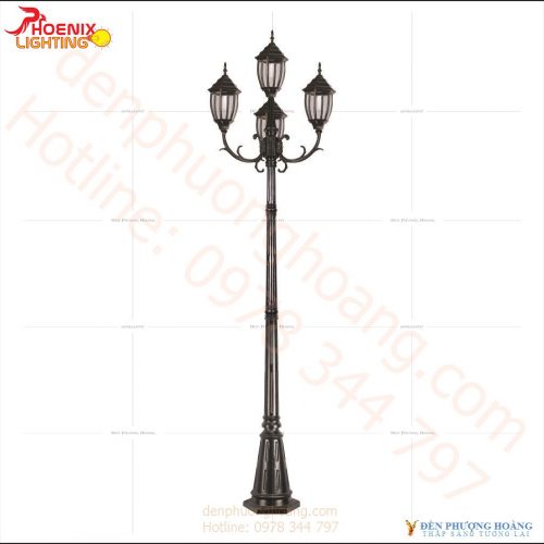 Đèn trụ sân vườn Phượng Hoàng 07