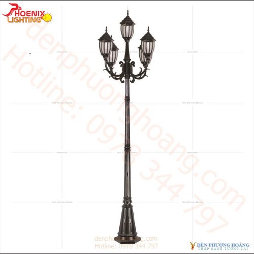 Đèn trụ sân vườn Phượng Hoàng 08