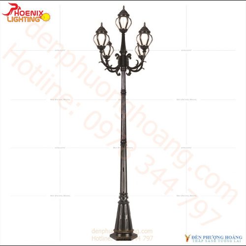 Đèn trụ sân vườn xu hướng Châu Âu