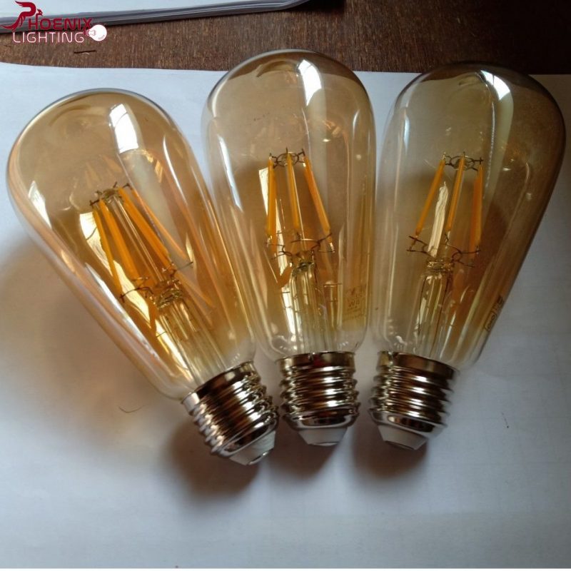 Bóng đèn LED Edison ST64 dimmer vỏ vàng (3)