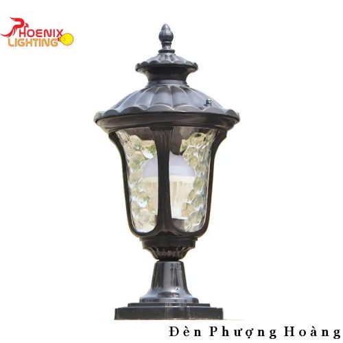 Đèn trụ cổng: Mẫu đèn trang trí trụ cổng hình trái thơm