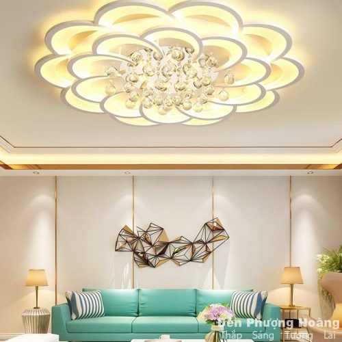 Đèn Ốp Trần Hình Bông Hoa 20 Cánh