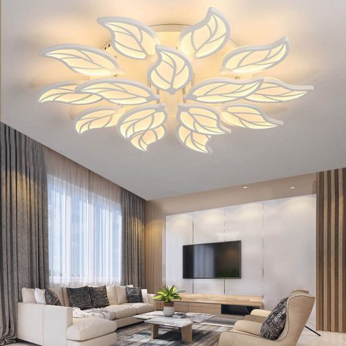 Đèn Ốp Trần hình lá xoài 15 cánh