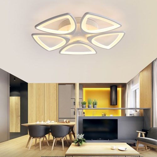 Đèn ốp trần led 5 cánh tam giác siêu đẹp