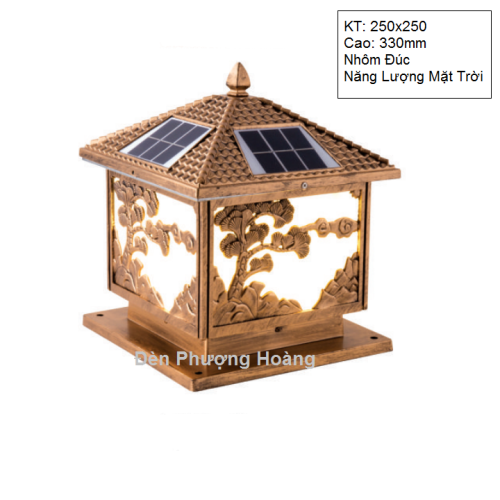 Đèn trụ cổng năng lượng mặt trời NL01