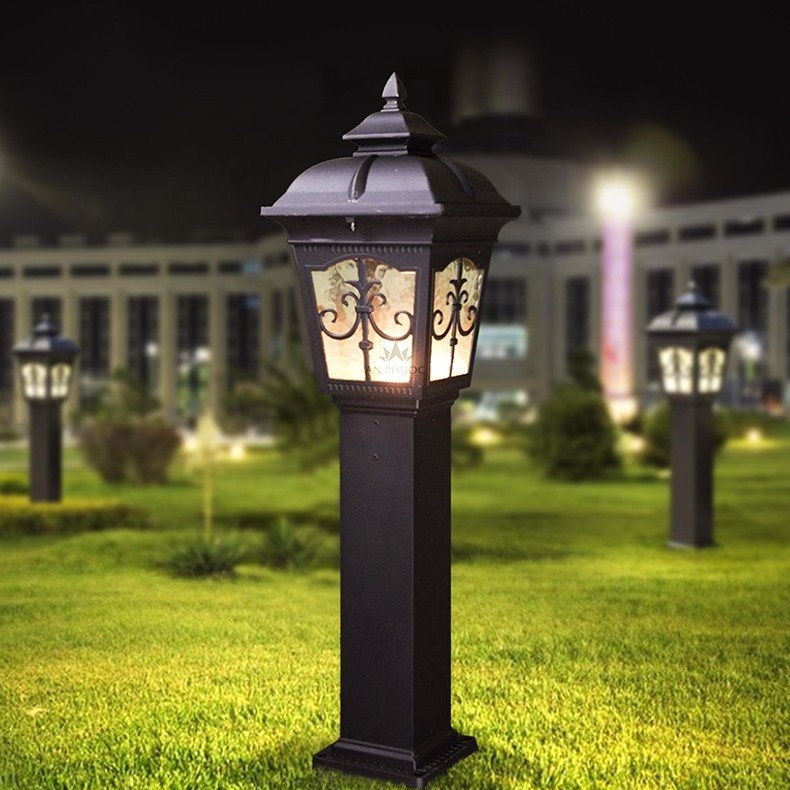 Đèn trụ sân vườn kiểu dáng cổ điển - Đèn Phượng Hoàng