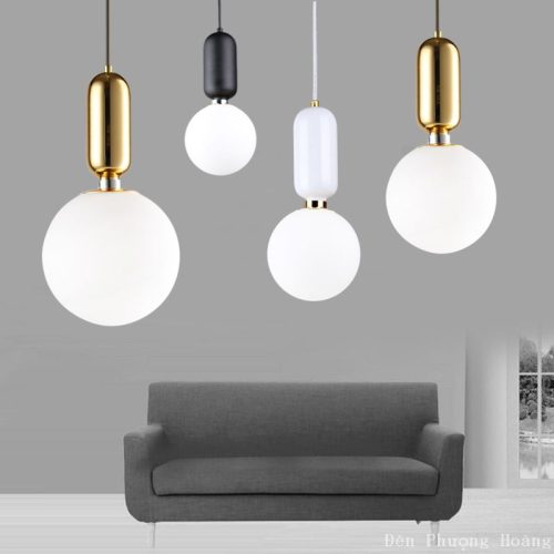 Đèn thả trang trí trái cầu thủy tinh mã THCN 206-18