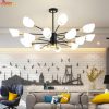 Đèn thả chùm hoa thủy tinh trang trí phòng khách