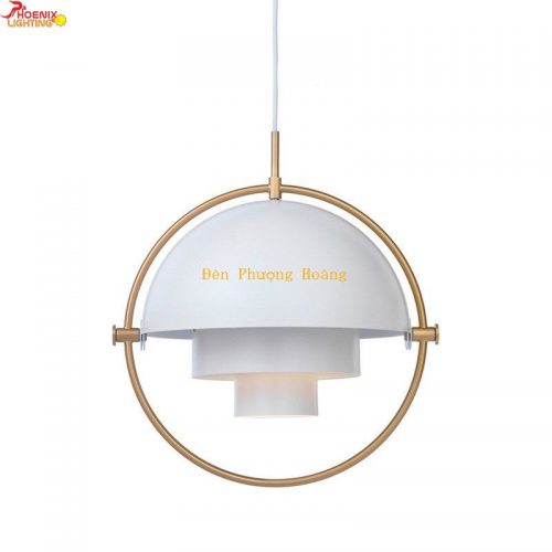Đèn thả hình cầu chỉnh góc trang trí phòng khách