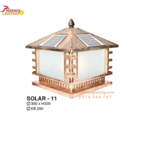 Đèn trụ cổng năng lượng mặt trời SOLAR 11
