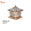 Đèn trụ cổng nhôm đúc năng lượng mặt trời SOLAR 26