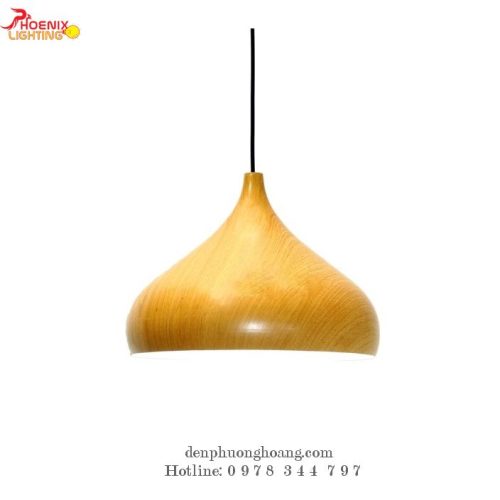 Đèn thả hình giọt nước vân gỗ BNN34