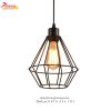 Đèn thả lồng sắt trang trí với bóng Edison VRN02