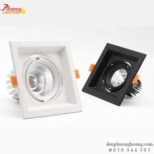 Đèn Âm Trần Spotlight 10W Vỏ Trắng Vỏ Đen