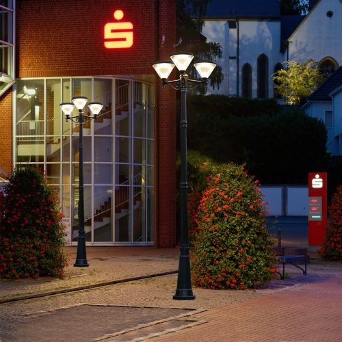 Đèn cột năng mặt trời PH243 trang trí sân vườn biệt thự villa