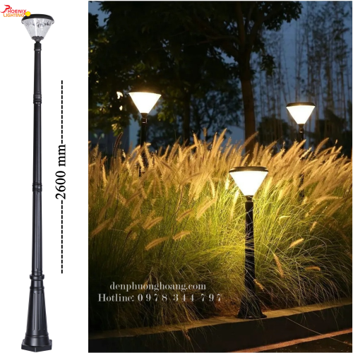 Đèn cột sân vườn năng lượng mặt trời PH241