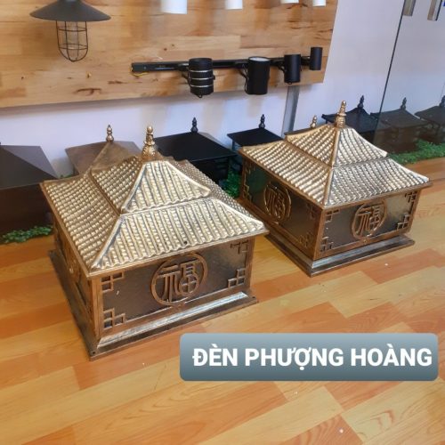 Đèn trụ cổng biệt thự lâu đài nhôm đúc D550