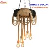 Đèn Decor Dây Thừng Cuốn Lốp Xe Phong Cách Cà Phê Bụi Đường Phố
