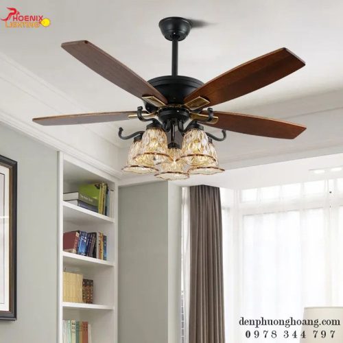 Đèn Quạt Trần Cổ Điển QT-2817