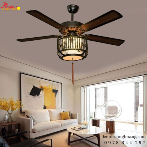 Quạt Trần Decor Kiểu Dáng Nhật Bản