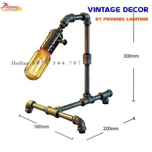 Đèn Decor Ống Nước Kiểu Dáng Vintage Kích Thước