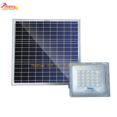 Đèn Pha Năng Lượng Mặt Trời Blue Carbon 300W h1