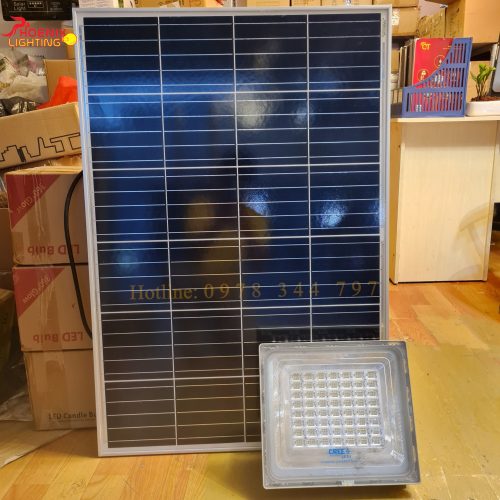 Đèn Pha Năng Lượng Mặt Trời Blue Carbon 500W h10