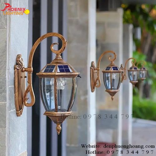 Đèn Tường Năng Lượng Mặt Trời PH1885 Trang Trí Cột Tường Ngoài Trời h3