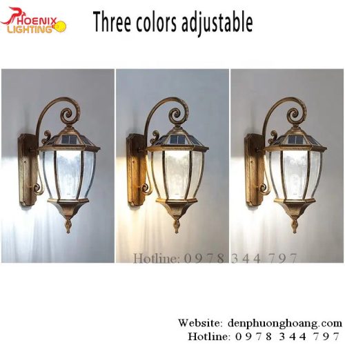 Đèn Tường Năng Lượng Mặt Trời PH1885 Trang Trí Cột Tường Ngoài Trời h4