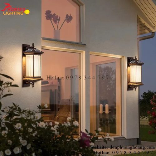 Đèn Tường Năng Lượng Mặt Trời Trang Trí Cột Tường Ngoài Trời VNL.07 h3