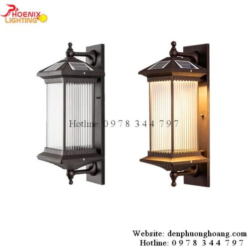 Đèn Tường Năng Lượng Mặt Trời Trang Trí Cột Tường Ngoài Trời VNL.07 h4