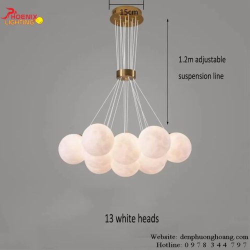 Đèn Chùm Bong Bóng Trang Trí Phòng Khách PH13BT h4