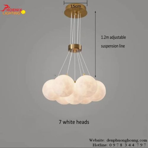 Đèn Chùm Bong Bóng Trang Trí Phòng Khách PH7BT h3