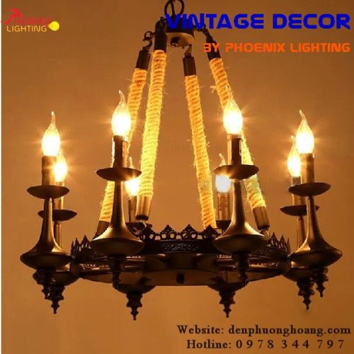 Đèn Decor Chùm Nến Phong Cách Retro h4