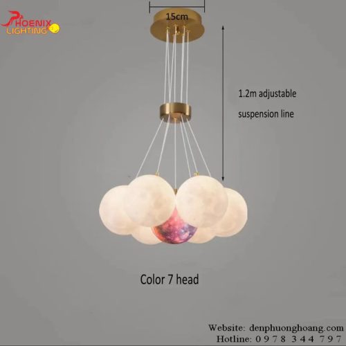 Đèn Thả Chùm Bong Bóng Trang Trí Phòng Khách PH7BM h4