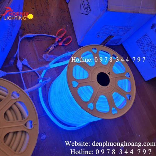 Dây Led Ống Tròn 360 Độ Chống Nước 100 Mét - Ánh Sáng Xanh Dương