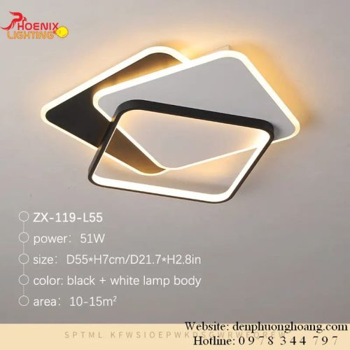 Đèn Mâm Ốp Trần Hiện Đại HSA60 h4