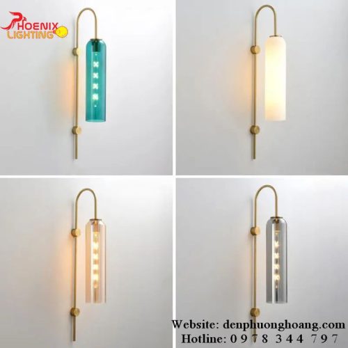 Đèn Tường Thủy Tinh Cao Cấp W2201 Hổ Phách (4)