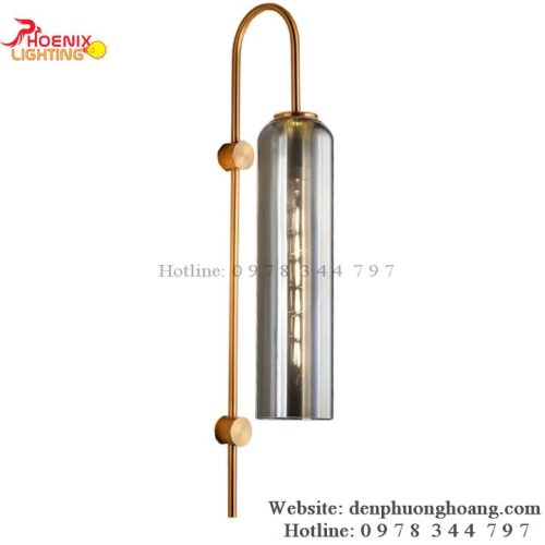 Đèn Tường Thủy Tinh Cao Cấp W2201 Màu Khói