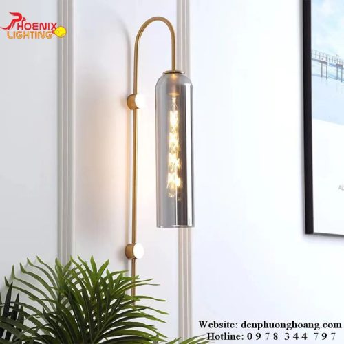 Đèn Tường Thủy Tinh Cao Cấp W2201 Màu Khói h2