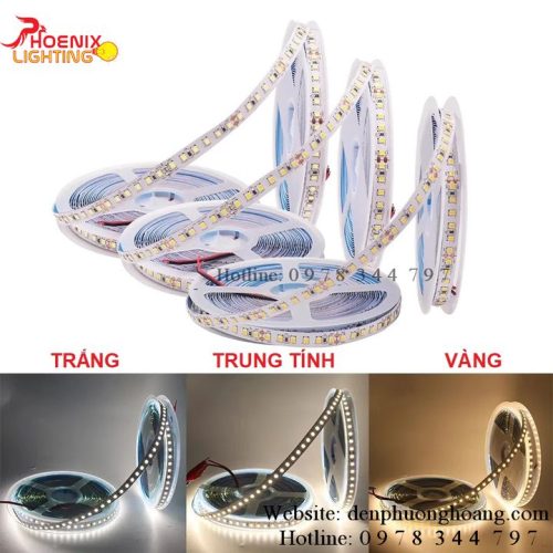 Led dây dán 12V ánh sáng trắng vàng trung tính