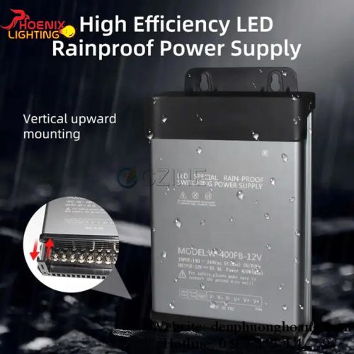 NGUỒN 12V 400W VỎ NHÔM CHỐNG NƯỚC